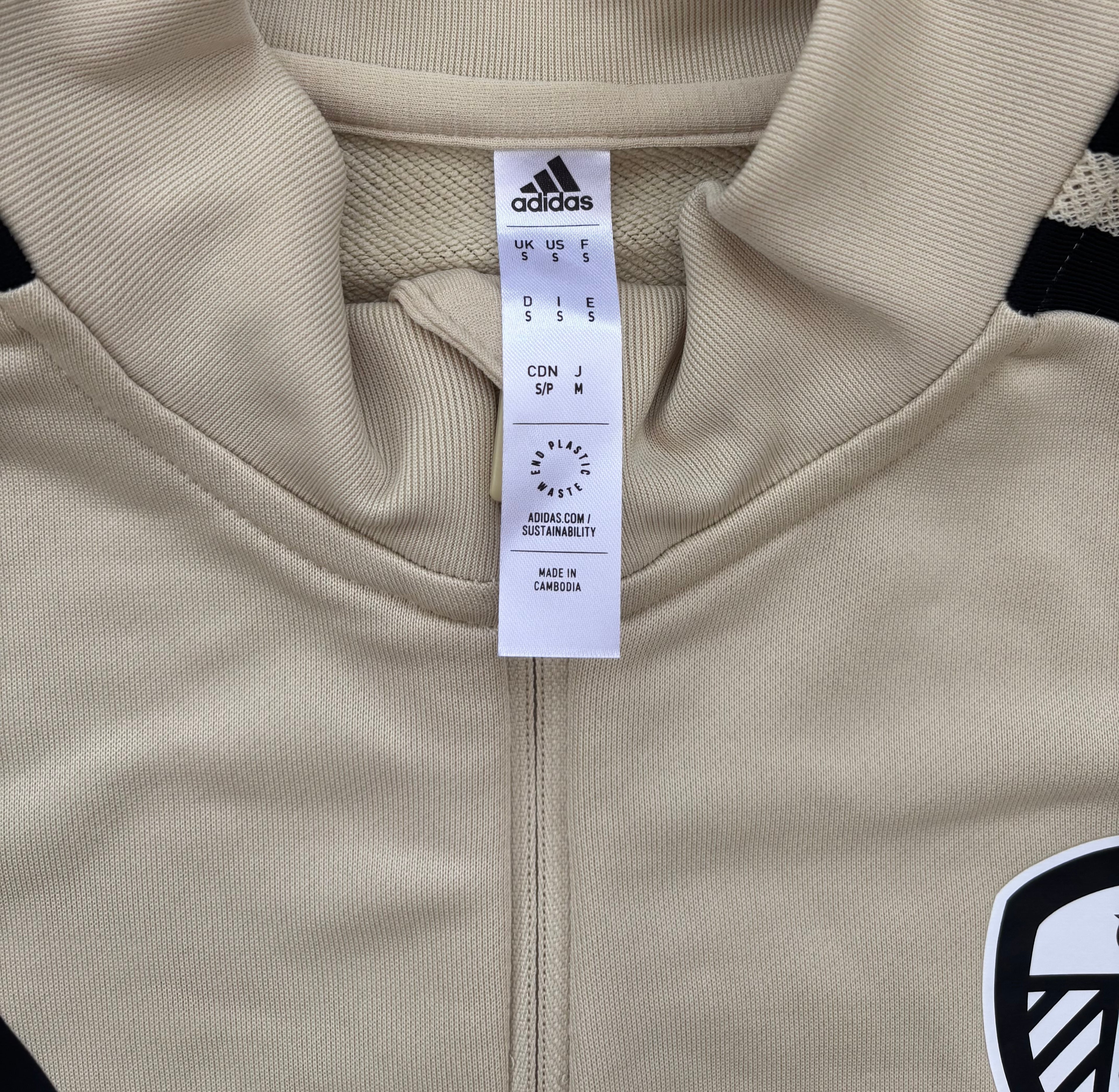 Brand New Leeds United 2022-2023 Adidas Training Quarter Zip Drill Top