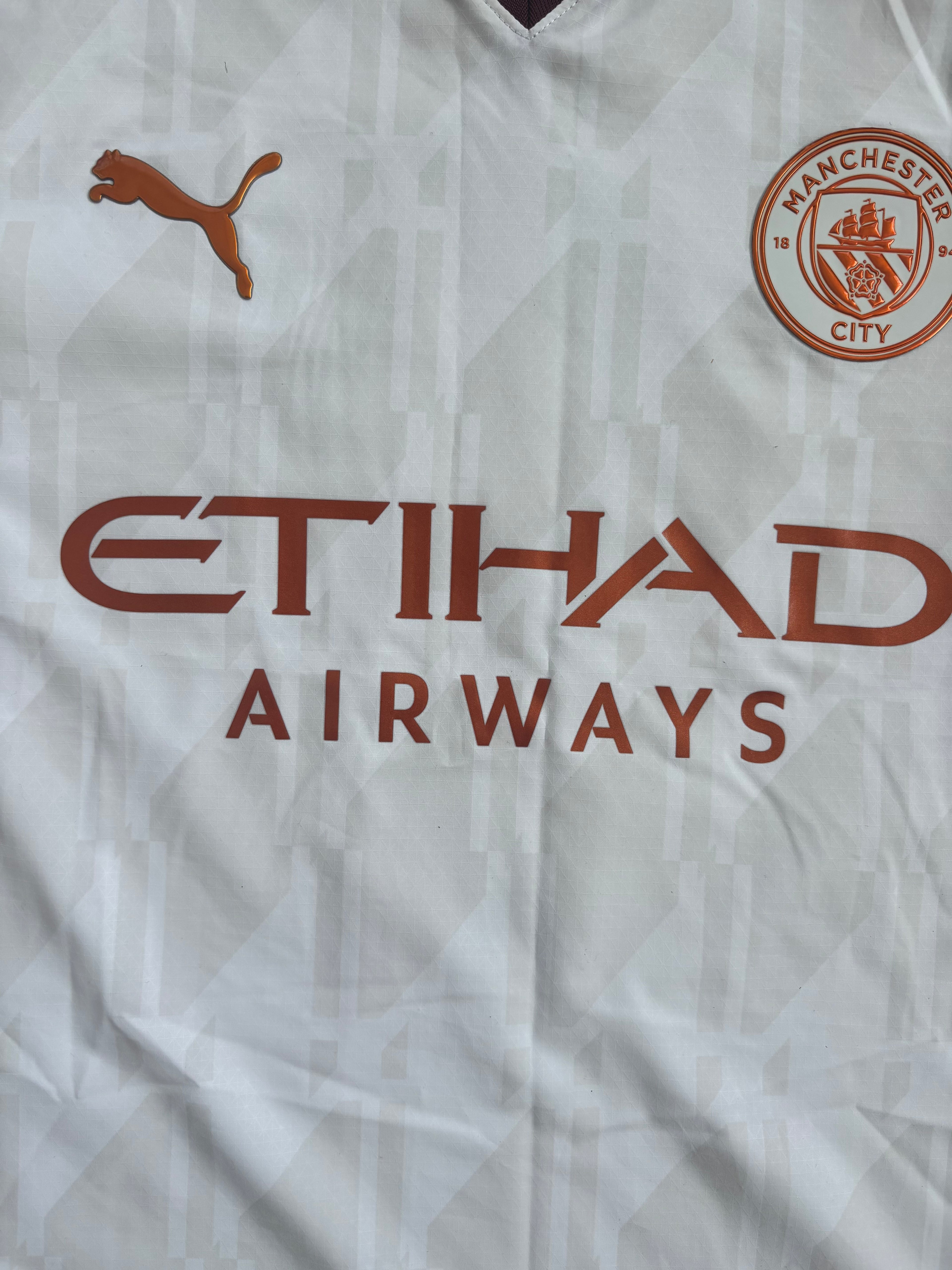 'HAALAND' Manchester City 2023-2024 Player Edition Puma Away Shirt