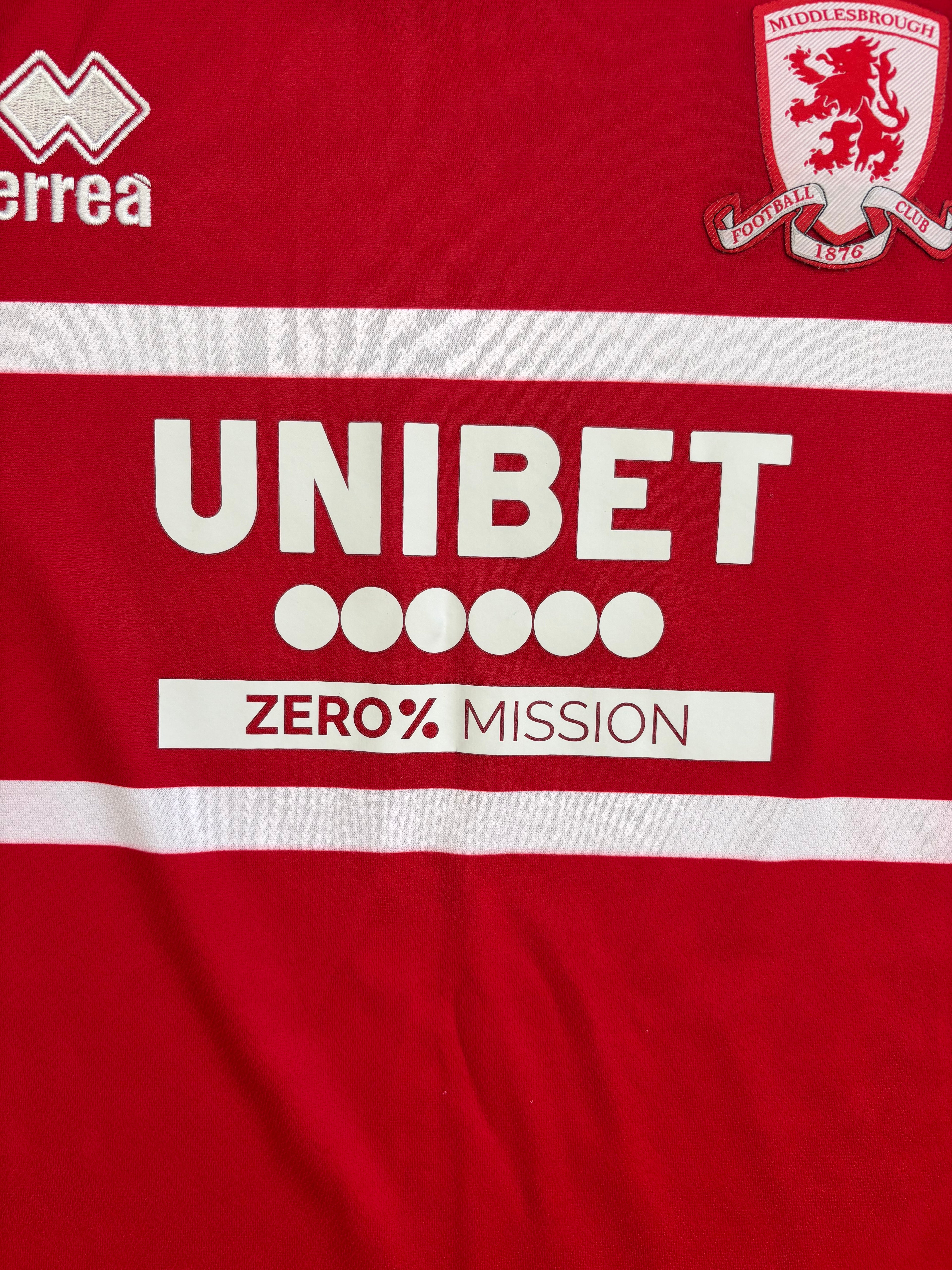 Middlesborough 2023-24 Errea Home Shirt