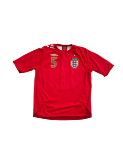 England 2006/2008 Umbro Away Shirt (M) #5 Ferdinand image 2