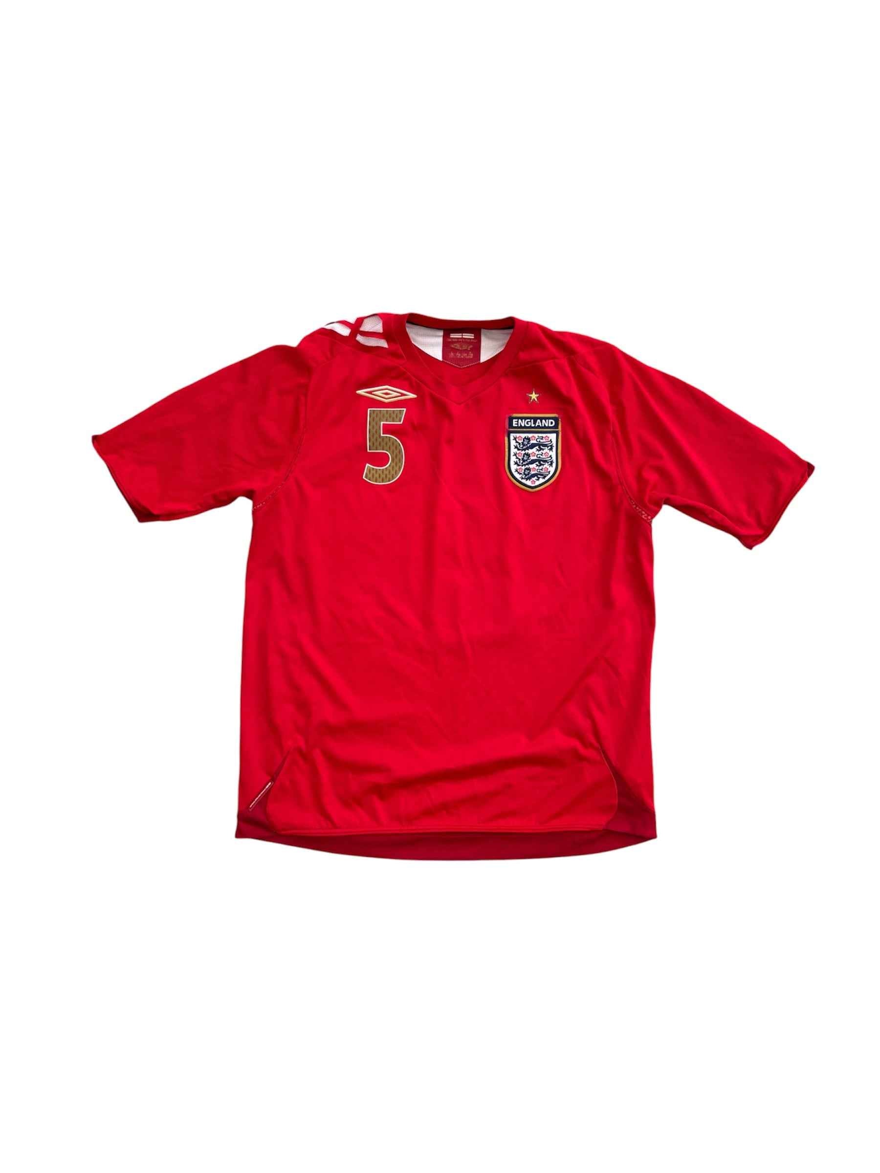 England 2006/2008 Umbro Away Shirt (M) #5 Ferdinand