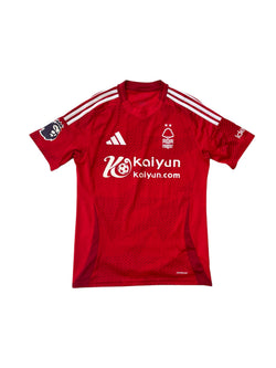 Nottingham Forest 2024/2025 Adidas Home Shirt #11 Wood (S) image 2