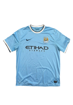 Manchester City 2013-2014 Nike Home Shirt (XL) #14 Champions image 2