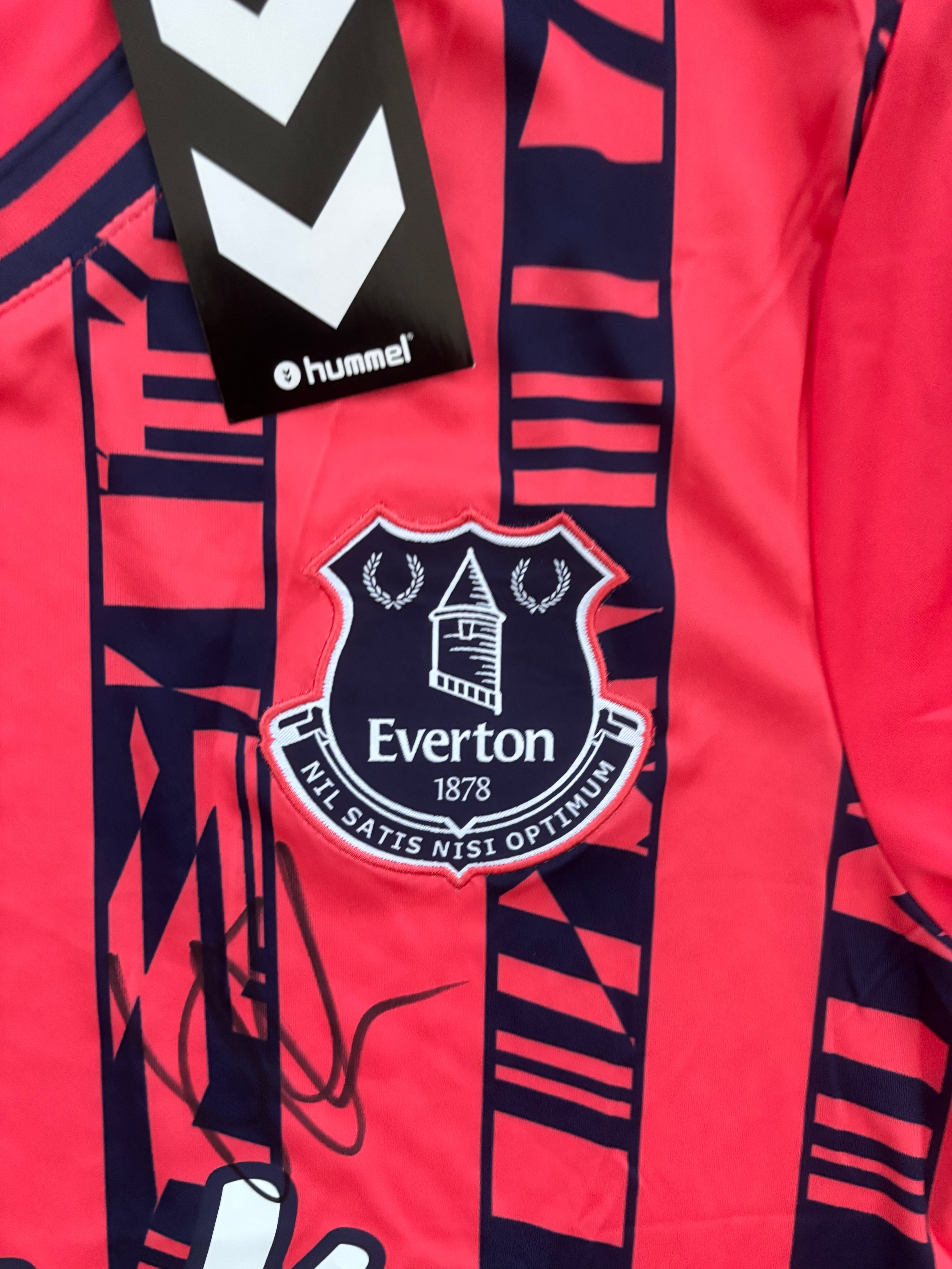 James Tarkowski Hand Signed Everton Home Shirt 10/10