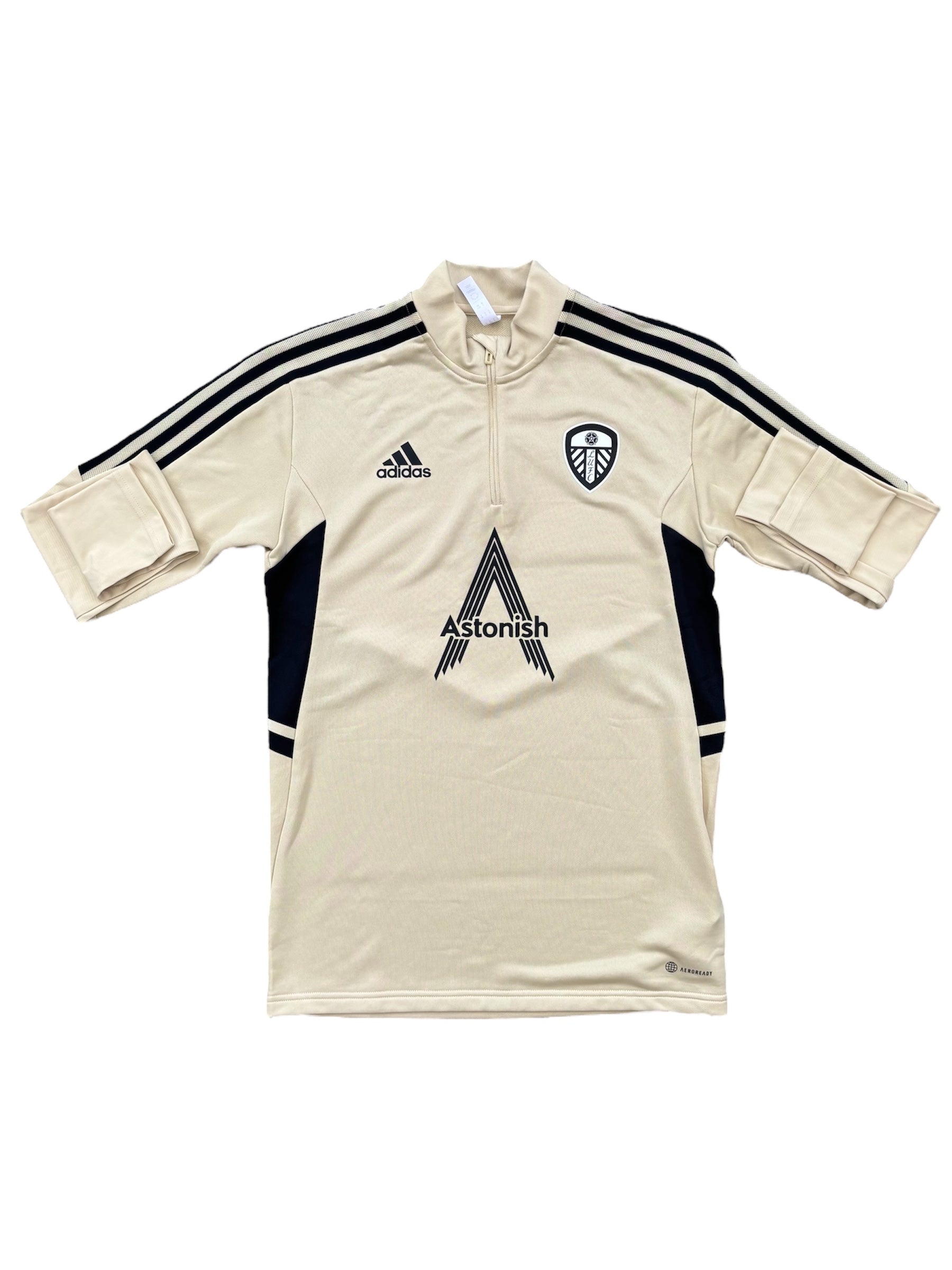 Brand New Leeds United 2022-2023 Adidas Training Quarter Zip Drill Top