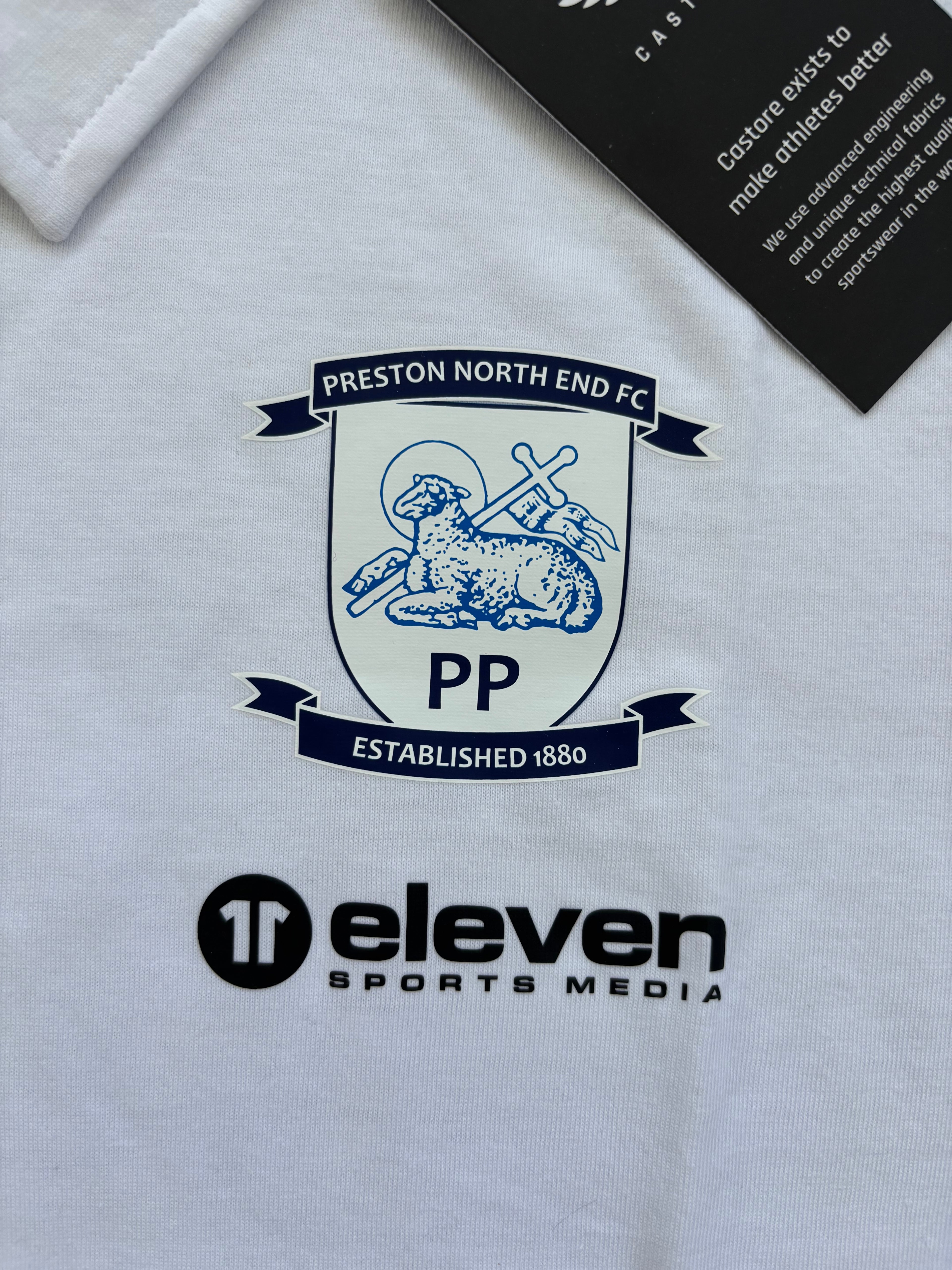 Brand New Preston North End 2023-2024 Castore Polo Shirt