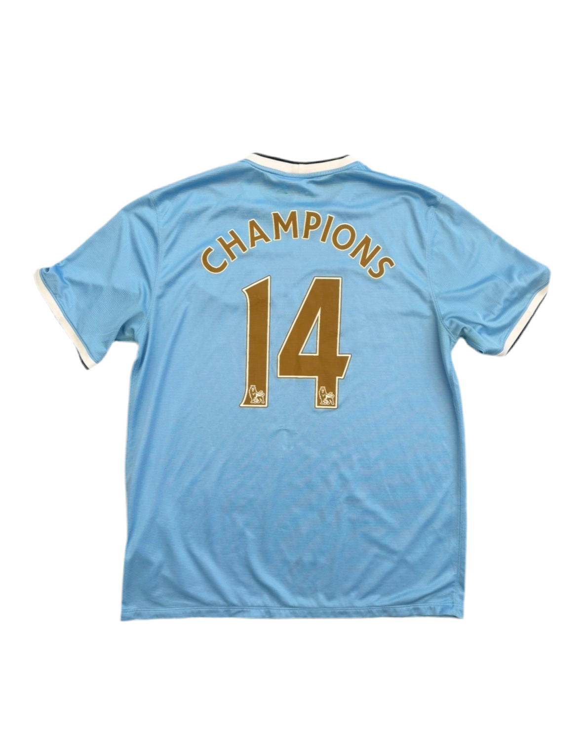 Manchester City 2013-2014 Nike Home Shirt (XL) #14 Champions