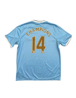 Manchester City 2013-2014 Nike Home Shirt (XL) #14 Champions image 1