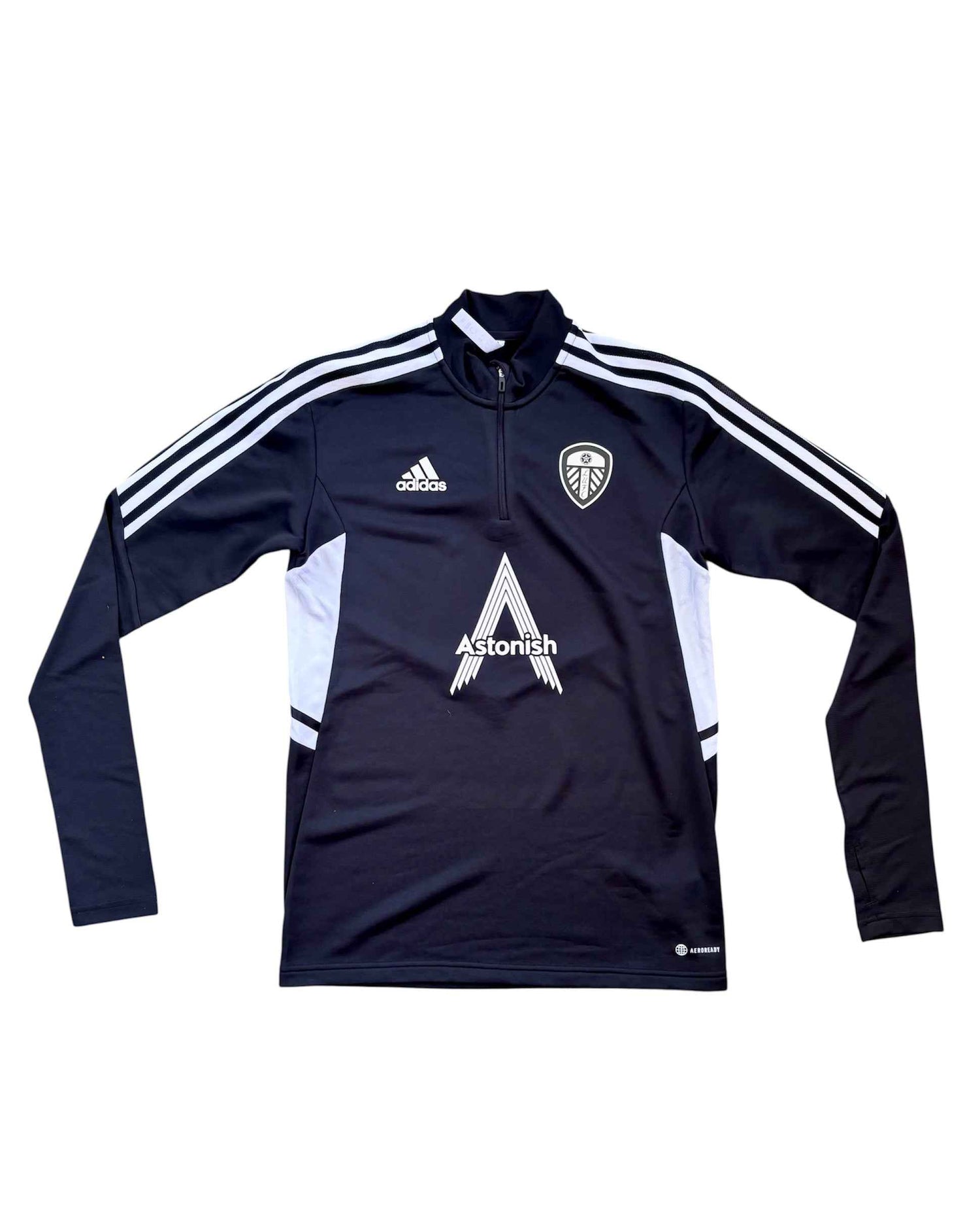 Leeds United 2022-2023 Adidas Training Quarter Zip Drill Top (S)