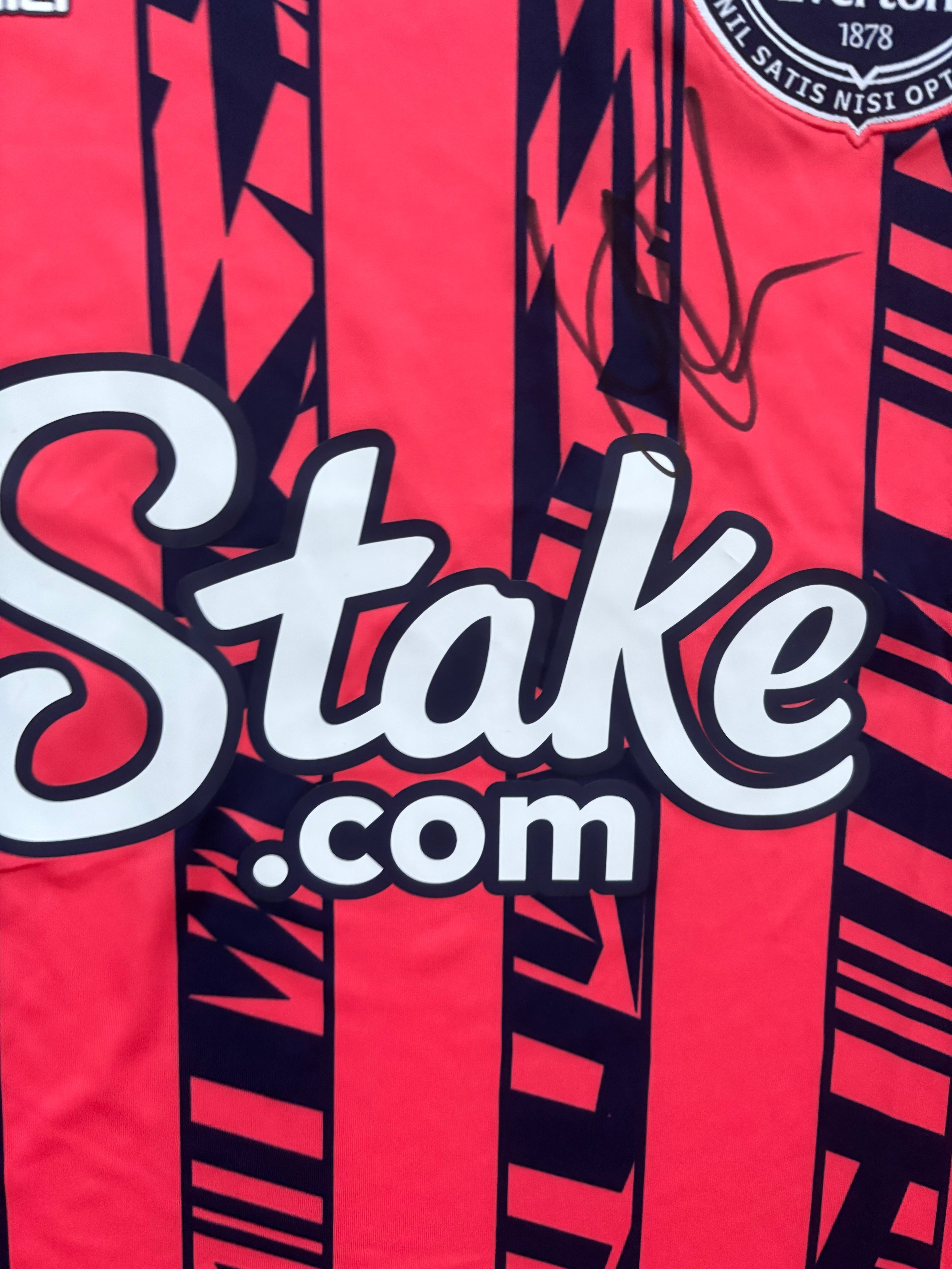 James Tarkowski Hand Signed Everton Home Shirt 10/10