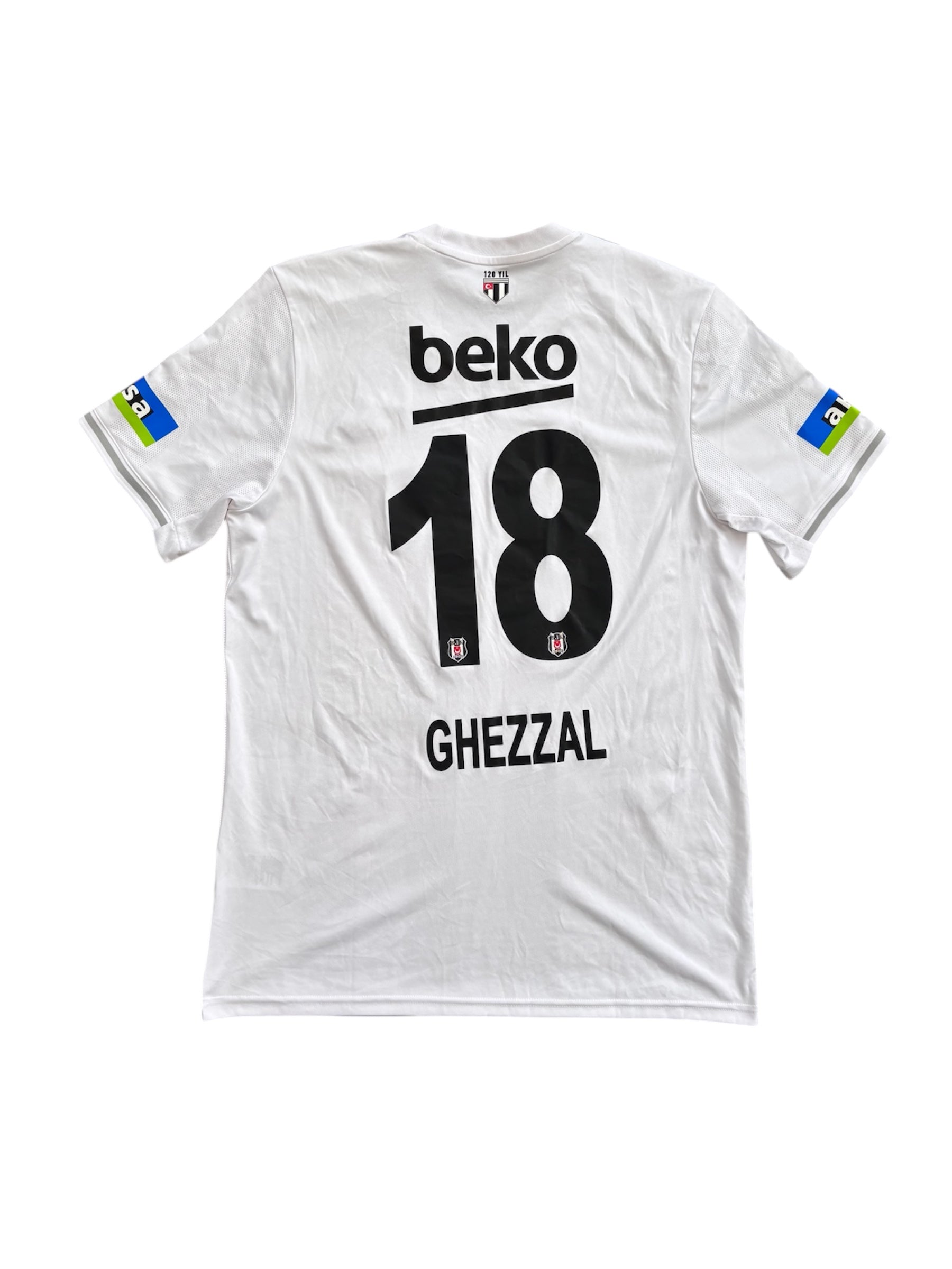 Besiktas 2022/2023 Adidas Home Shirt (L) #18 Ghezzal